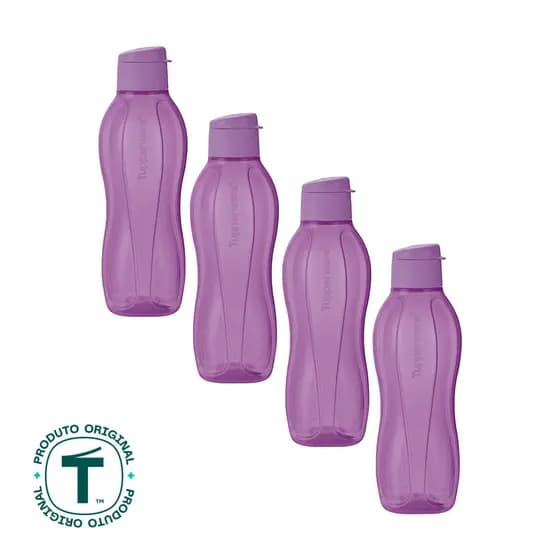Kit 4 Garrafas de Água Tupperware Eco Tupper 1L