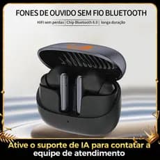 Eletromex Original TWS 6.0 Bluetooth Earphone, Noise Cancelling -55DB, Long Battery Life