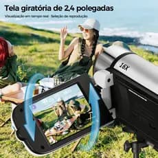 Câmera De Vídeo 270 ° De Rotação 16x Filmadora Com Zoom Digital Vlogging Câmera Full Hd 1080p Câmera Digital
