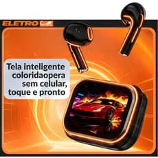 Eletromex Bluetooth Headphones 6.0 AI Live Translation Smart LED Screen HiFi Sound Quality Charging Technology