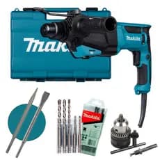 Martelete Combinado Sds Plus 800w Hr2670 Makita Com Kit