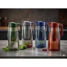 Jarra de Vidro Fumê 1,5L com Difusor de Infusão – Sabor e Elegância na Sua Mesa