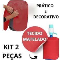 Kit Capa De Galão 20 litros Invertido  + Capa De Botijão De Gás