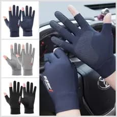 Luvas De Corrida De Motocicleta Com Proteção UV-Design Ventilado Antiderrapante Para Corridas/Comutação Em Estradas Trop