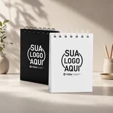 Kit 100 Cadernetas Capa Dura Personalizada Formato Anotação 80 Folhas A6 Pautadas Off Set 75g