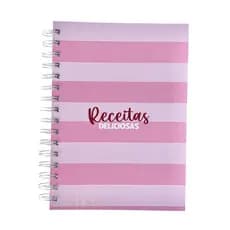 Caderno de Receitas Capa Dura A5 Culinário Guardar Receitas