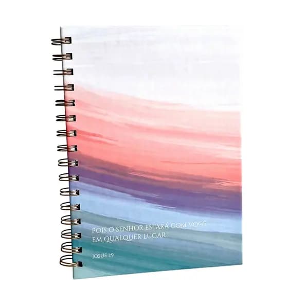 Caderno Anotações Agenda Capa Dura A5 Pautado Cristão Devocional Jesus