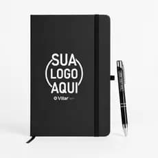 Kit Executivo Corporativo Moleskine A5 Caneta de Metal Personalizado