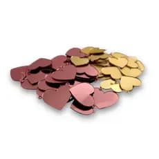 Kit 25 50 100 Chaveiros Coração Acrílico Personalizado Espelhado Lembrancinha Brinde