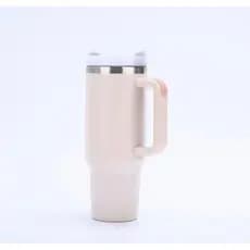 Copo Térmico 1.2L de Aço Inox com Canudo e Alça – Mantém a Bebida Gelada ou Quente por Horas!