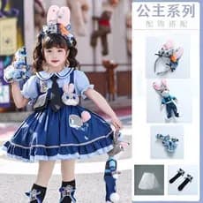 Menina verão novo estilo de manga curta Lolita vestido de princesa Super bonito bebê menina louco Animal cidade cos vest