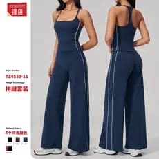 Terno esportivo de verão feminino correndo Fitness yoga roupas Pilates fino-ajuste Hip-lifting roupas de yoga de secagem