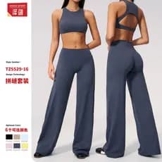 Novo escovado esportes yoga terno exterior correndo Fitness esportes lazer abdômen dobrando Hip elevador roupas de yoga