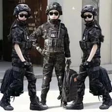 Uniforme de combate das forças especiais infantis Novo estilo Uniforme de treinamento de camuflagem Acampamento de verão