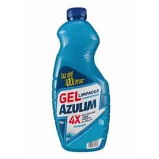 Limpador Concentrado Gel Azulim 4em1 500g  e 1L Mariner Bactericida Multiuso Desinfetante de Banheiros Faz 25L a 100L