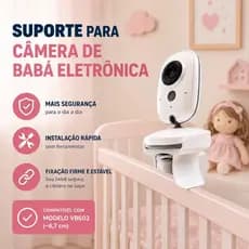 Suporte Compatível VB603 para Babá Eletrônica Encaixe Seguro em Berço e Mesa