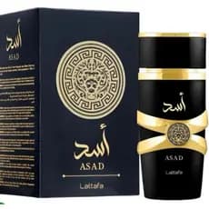 Perfume Asad Lattafa Árabe 100ml Masculino Embalagem de vidro lacrado