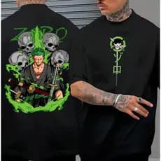 2026 Camiseta Zoro Roronoa Espadachim One Piece Mangá 1125 1124 Anime Gear 5 Luffy Assistir Arco Pirata