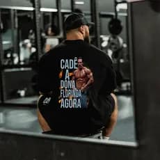 Camiseta Unissex Oversized Plus Size Feminina Masculina Camisa  Premium Meme Madruga Maromba Frase Academia Treino Confo