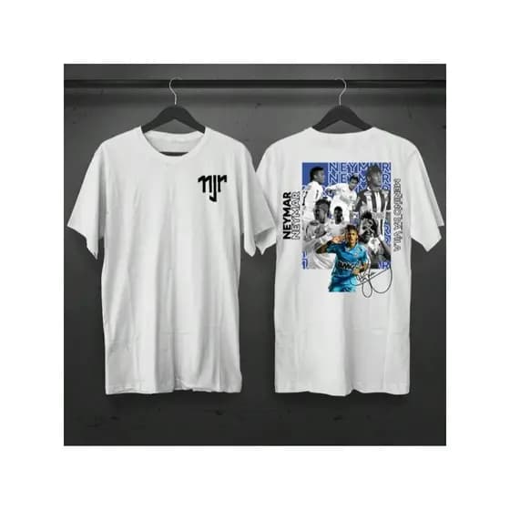 Camiseta Unissex Oversized Plus Size Feminina Masculina Unissex Neymar JUNIOR Camisa Exclusiva T Shirt Meninno Ney NJR 1
