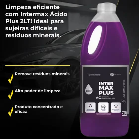 Detergente Acido Intermax 1:200 2L Limpeza Pesada Piso Ceramica Inox Teixeira Pinto Uso Profissional!