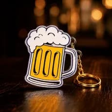 Chaveiro Caneca de Chopp Criativo Presente Cerveja Pingente Bolsa Mochila Bar