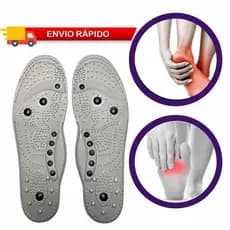 Palmilha Magnetica Massagem Anti Stress Dores Terapia Anatômica Unissex Para Calçado