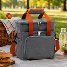 Bolsa Térmica Premium Transversal Alça De Ombro Academia Trabalho