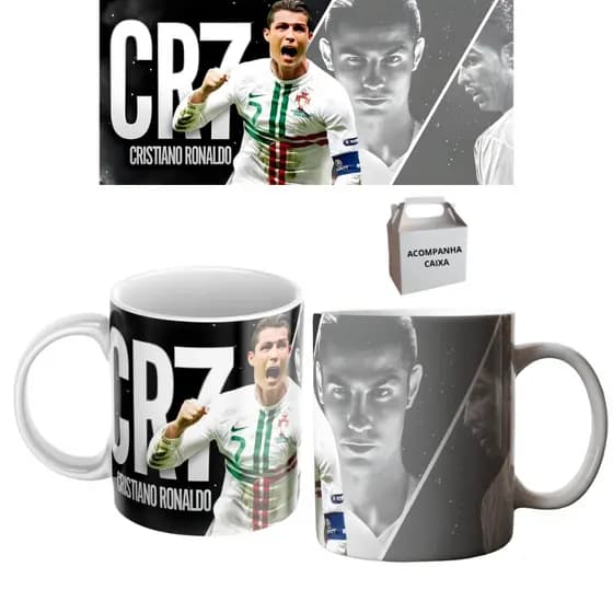 Caneca Personalizada Cr7 Cristiano Ronaldo Copa 325ml