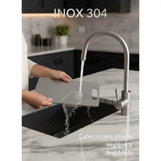 Kit Tábua de Corte Inox p/ Cozinha + Chaveiro Abridor de Garrafas Churrasco
