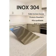 Tábua De Corte De INOX  304 Para Cozinha Taboa Churrasco Carne