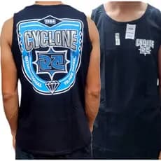 Kit 02 Camiseta Regata Masculina da Cyclone 100% Algodão , Estilo e Conforto para seu Look da Quebrada