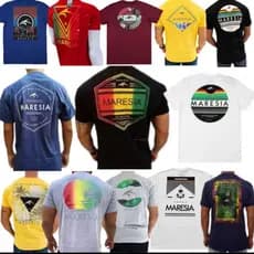 Kit 02 Camiseta Cobra D´Aguá e Maresias Plus Size , Kit 02 Unidades 100% Algpdão Praia , Verão , Surf Moda Praia