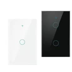 Interruptor Inteligente Wi-fi Nova tuya Touch Switch 1/2/3/4 Botões branco/preto