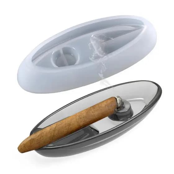 Molde Silicone Resina Epóxi DIY, Cinzeiro Irregular Porta Caneta Escova Decoração Artesanal