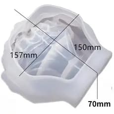 Molde DIY para Artesanato – Design em Forma de Mãos (2 Peças), Ideal para Resina, Sabão e Cera