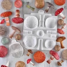 Molde Silicone Cogumelo Enorme, Fondant Chocolate Resina, Decoração de Bolo