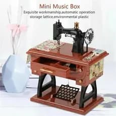 Simulado Mini Máquina De Costura Retro Modelo Oito Tons Caixa Personalizado Presente Criativo Casa Arte Decoração Mesa C
