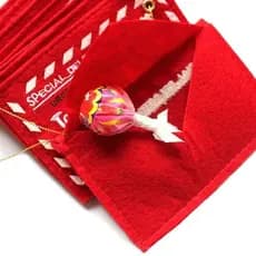 10 Pçs Envelopes De Papel Natal Árvore Pendurado Titular Do Cartão Santa Presente Saco Decoração Acolchoado Para Letras