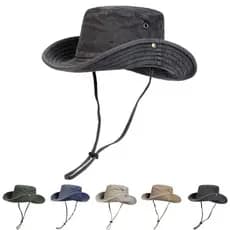 Chapéu Balde Jeans De Cor Sólida 2025 , De Pescador De Algodão Masculino , Chapéus De Sol Ao Ar Livre , Viagem , Quatro