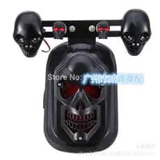 Acessórios da motocicleta galvanoplastia crânio freio volta integrado luz da cauda Harley motocicleta modificado luz da
