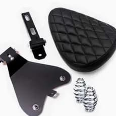 Adequado para Harley Prince carro XL1200 X48 72 883 motocicleta modificado Retro primavera almofada assento saco