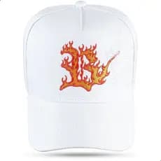 Boné Masculino BLCK Brasil Aba Curva Snapback Logo Dragão Fire Oriental Premium All Black Original