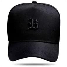 Boné Blck Brasil Masculino Snapback Aba Curva Logo B Básico All Black Poliester Premium Original