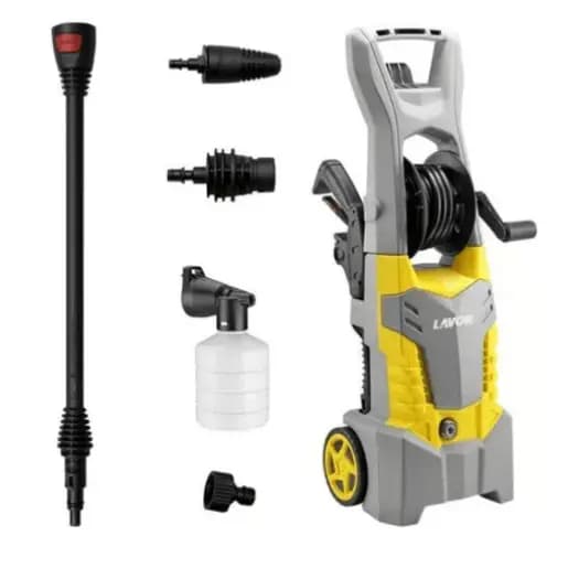 Lavadora de alta pressão Lavor Fast extra 135 amarela de 1.8kW com 135bar de pressão máxima 220v