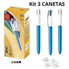 Caneta esferográfica 1.0 retrátil 4 cores Bic