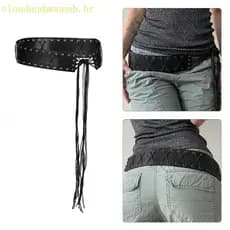 Cinto feminino CLO, cinto de amarrar, cinto decorativo solto, cinto casual feminino, estilo renda B