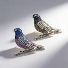 Broche decorativo feminino Moingbird, incrustado com strass brilhantes, acessório elegante para casacos, joia, presente
