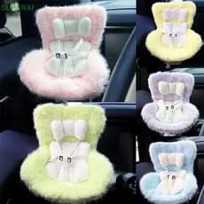 Mini brinquedo de pelúcia para assento de segurança, decoração fofa para carro e aromatizador de ar.