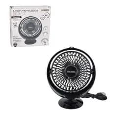 Mini Ventilador Portátil Mesa Compacto Silencioso Alimentação USB Preto